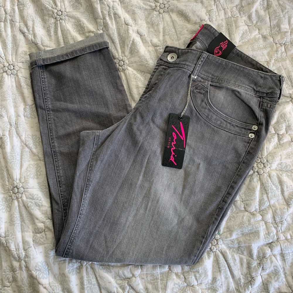 Torrid Chrome Denim in Gray, Size 22, NWT